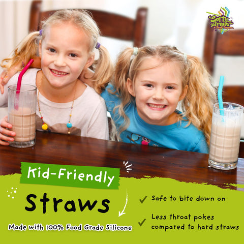 Softy Straws extra-wide-diameter straw, easy sipping for shakes.