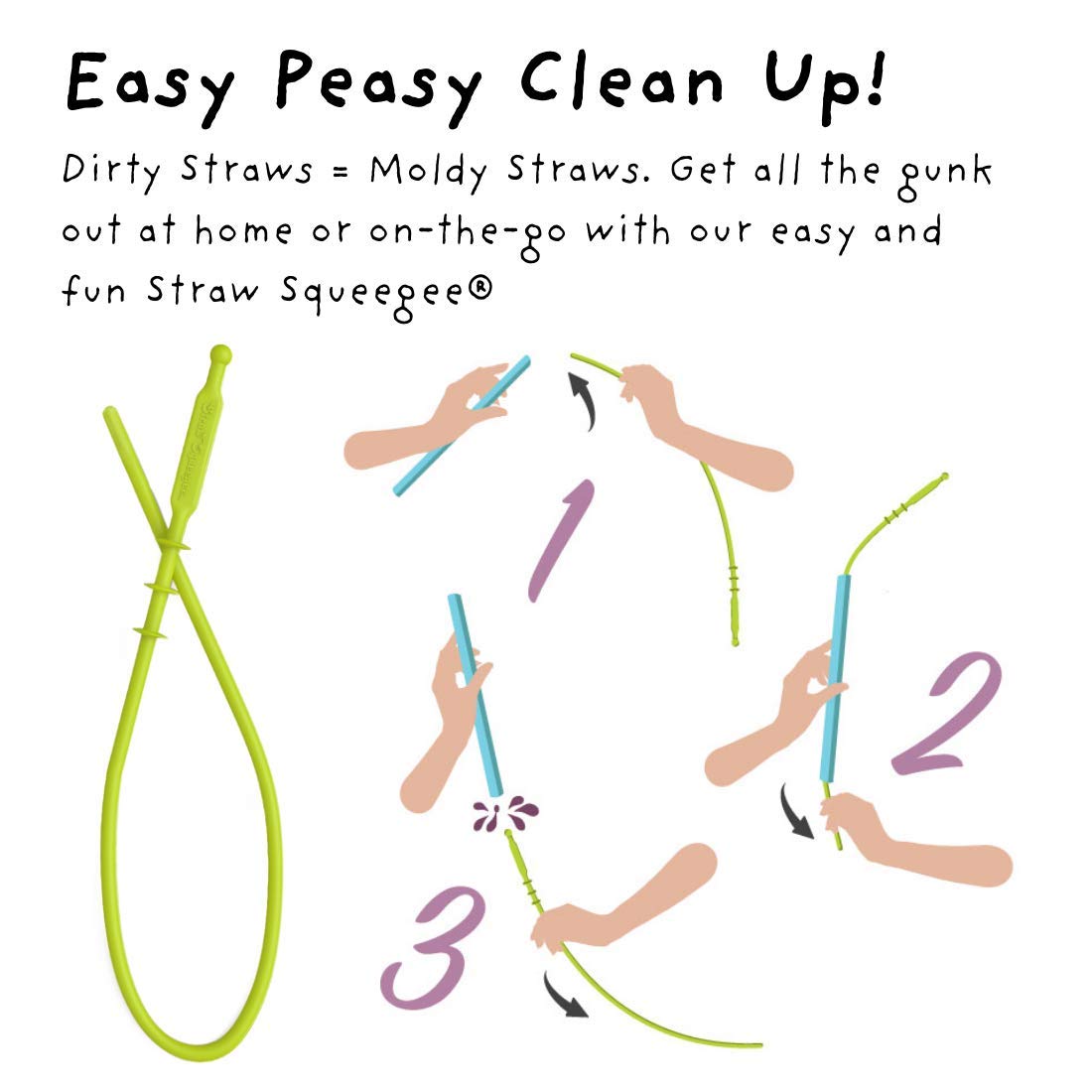 Softy Straws flexible, chewy, bendable silicone for comfortable sipping