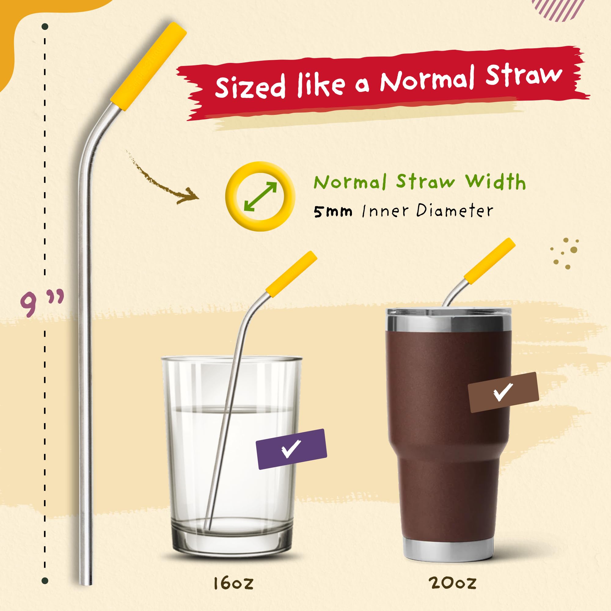 Softy Straws durable 9-inch straw enhances daily beverage enjoyment
