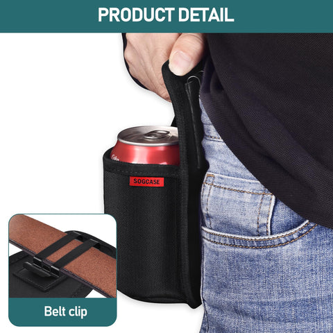 SOGCASE drink belt clip provides hands-free access at barbecues and hikes.
