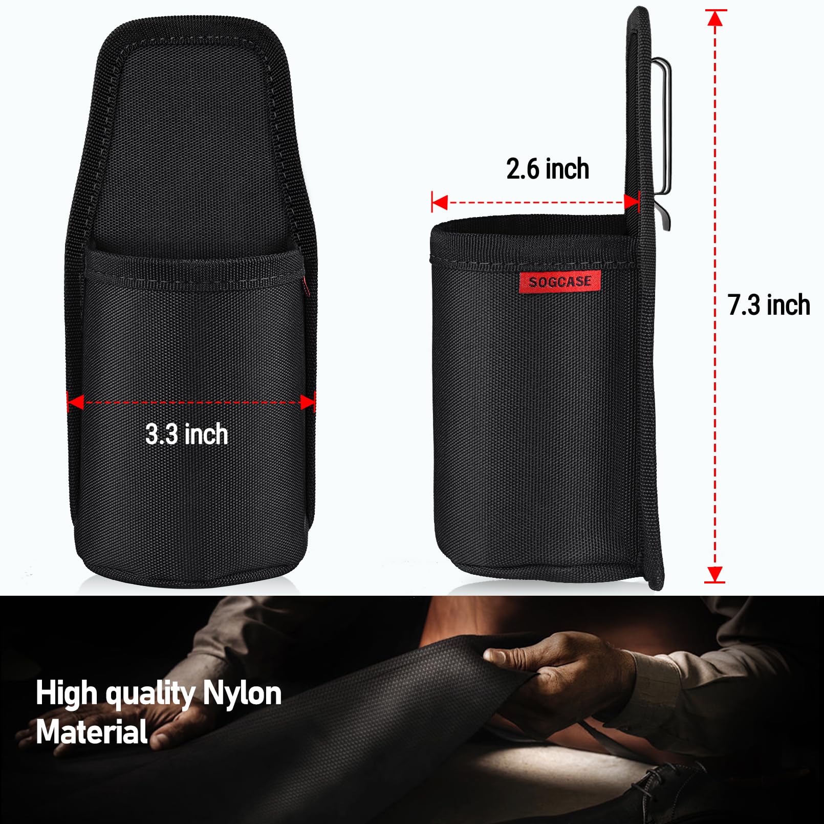 SOGCASE hands-free drink accessory enables easy sipping while active.