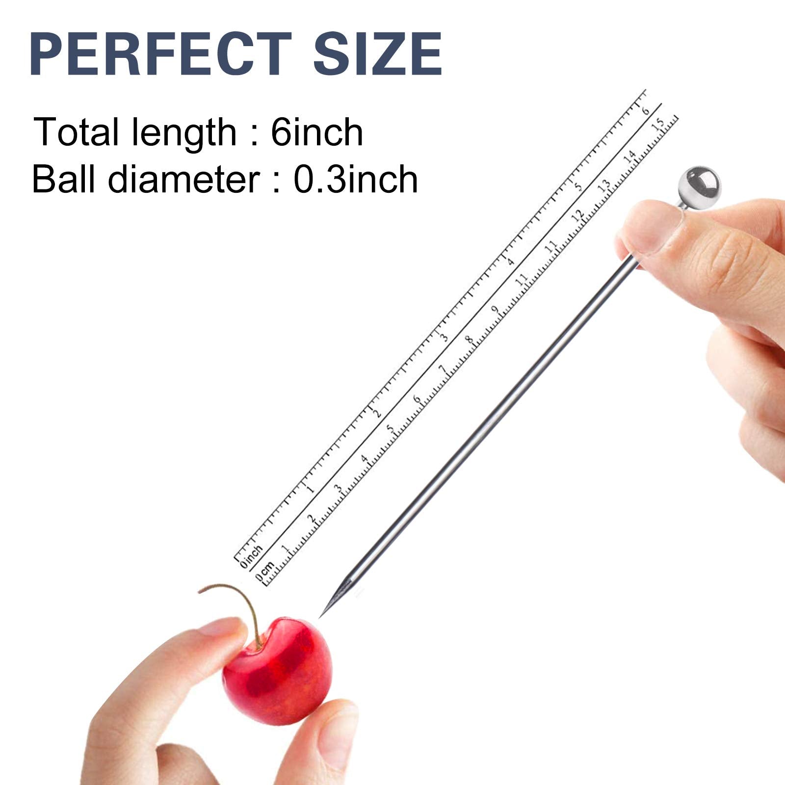 SOGEWO 6-inch cocktail picks showcase fruit skewers for fresh, colorful bites.
