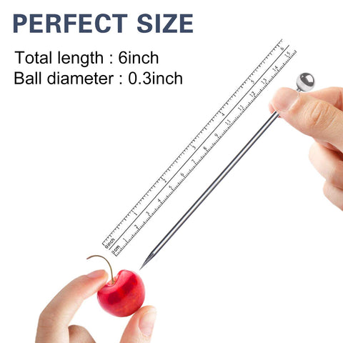 SOGEWO 6-inch cocktail picks showcase fruit skewers for fresh, colorful bites.