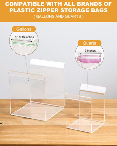 SOGUAOLO clear acrylic bag holder showcases durable easy-to-clean design