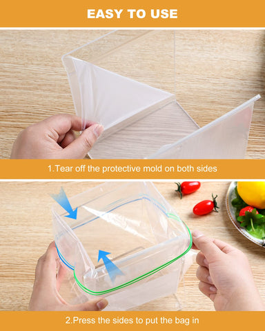 SOGUAOLO quart and gallon bag fit secures bags during filling