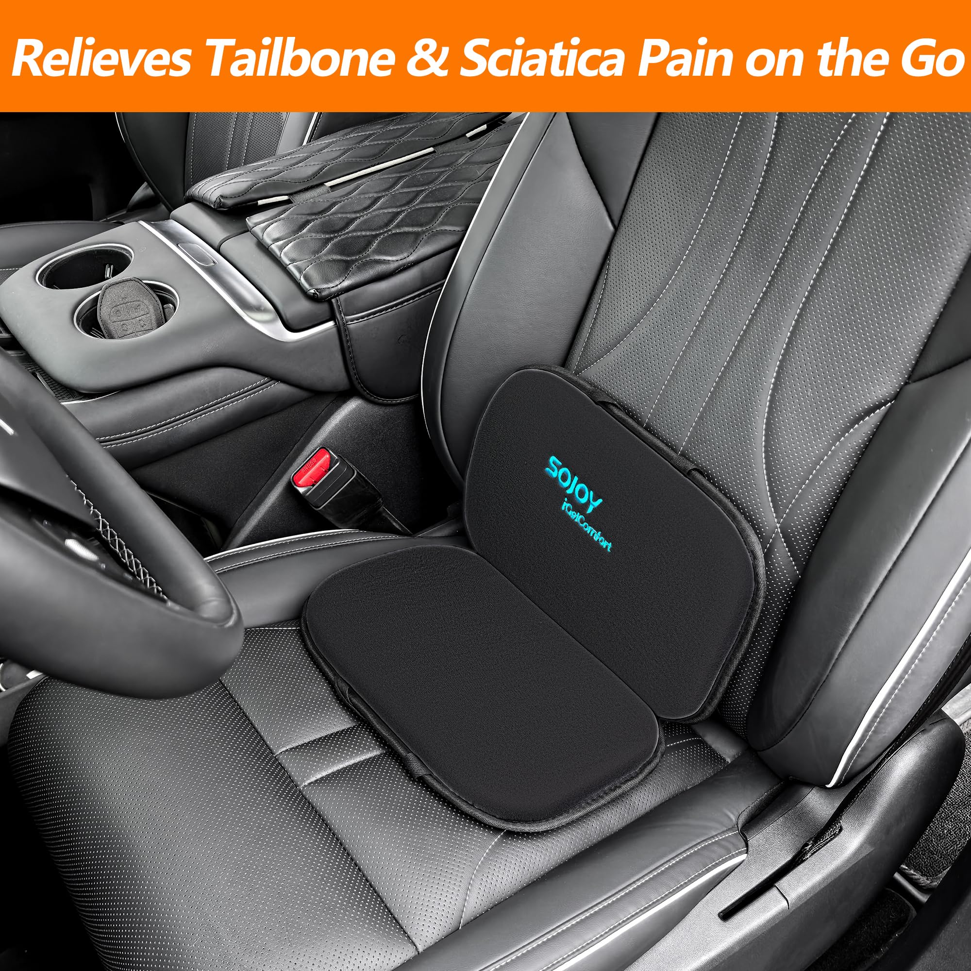 Sojoy iGelComfort compact travel pack fits in bags, car seats, and flights