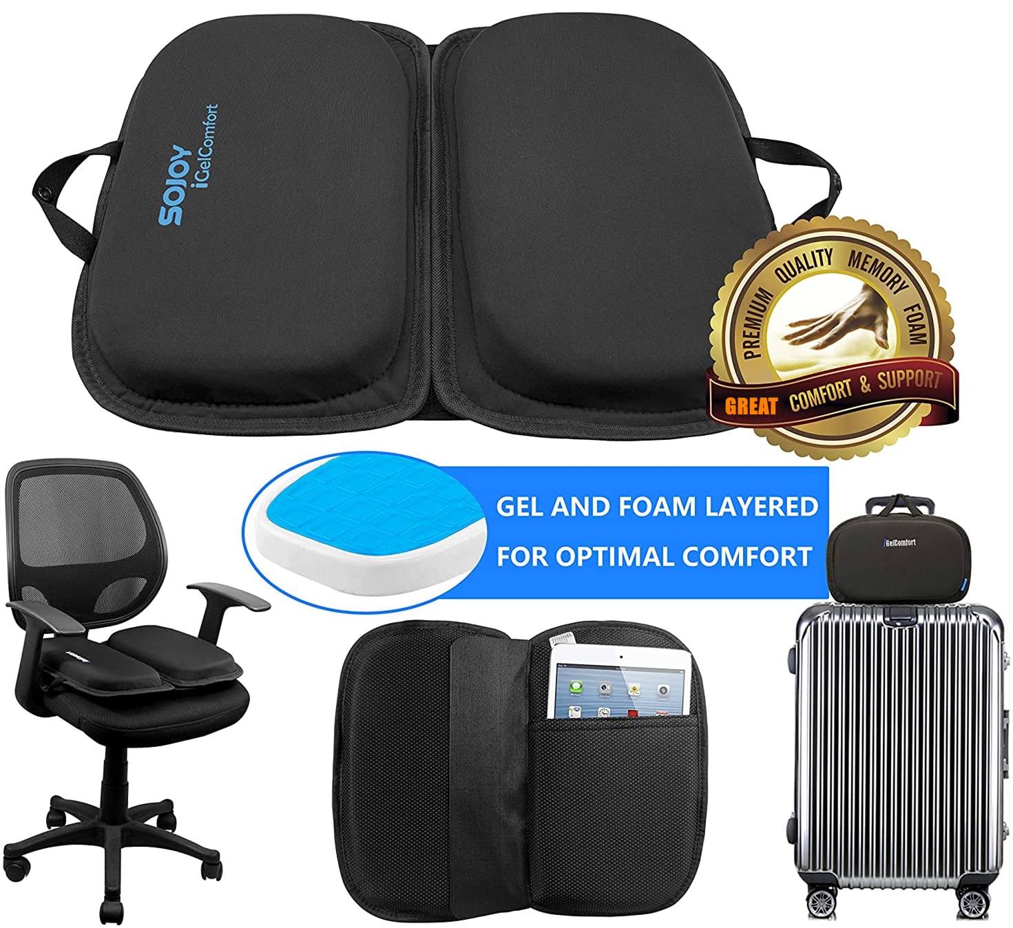 Sojoy iGelComfort comfort for pregnant users during daily sit-downs