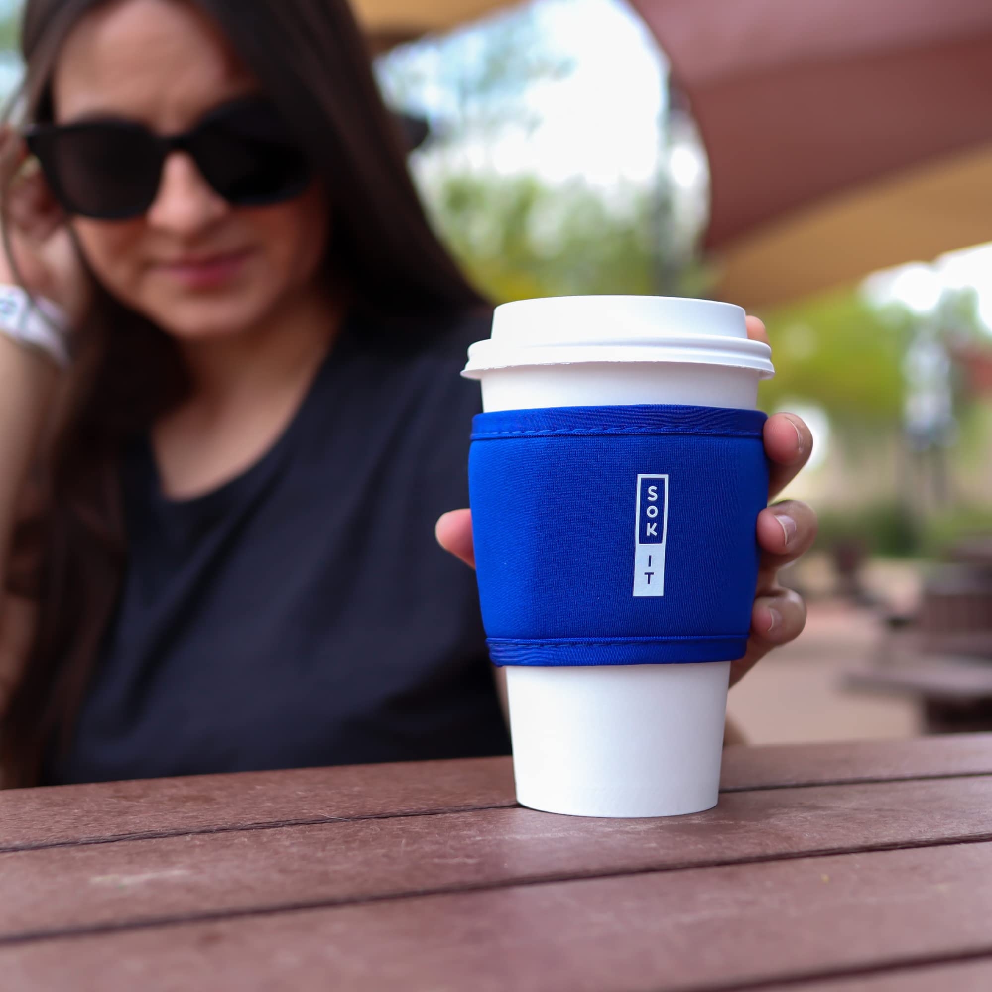 Sok It HotSok on-the-go beverage solution for hot coffee or tea