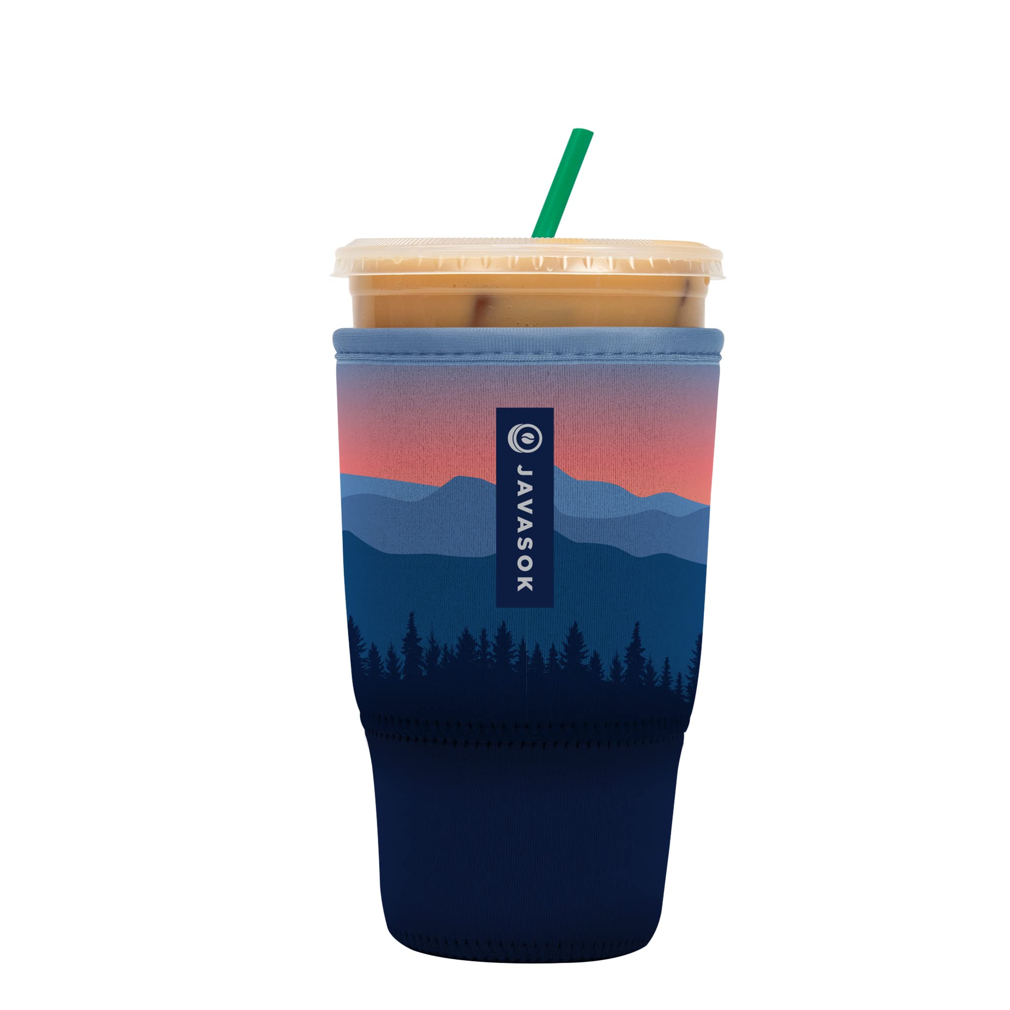 Sok It JavaSok Blue Ridge 30-32oz insulated sleeve keeps drinks cold.