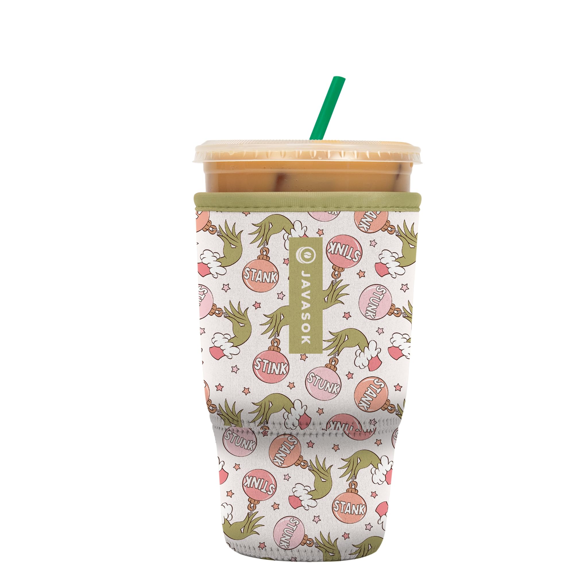 Sok It JavaSok iced coffee sleeve with durable neoprene for lasting use.