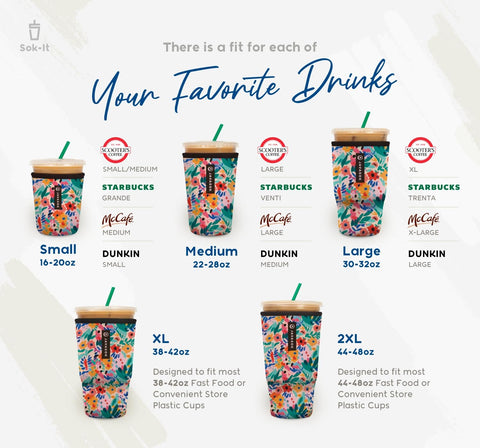 JavaSok sleeve tucked in a purse demonstrates portability for on-the-go sipping