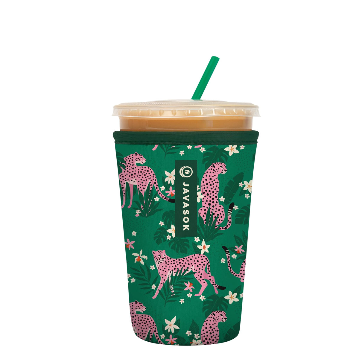 Sok It JavaSok iced coffee sleeve on Paradise Prowl keeps drinks cold.