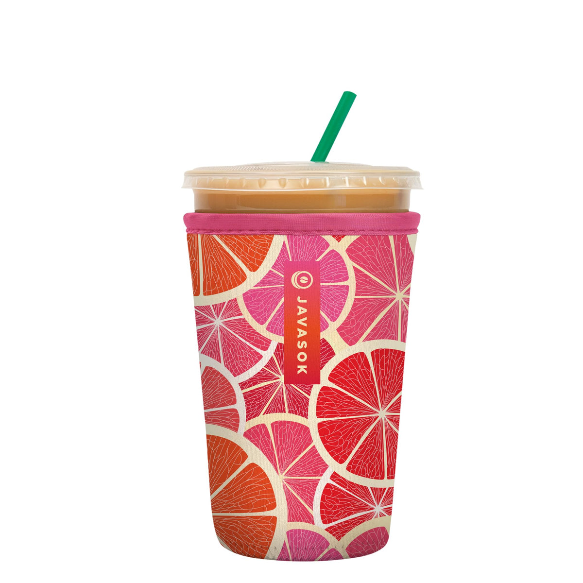 Sok It JavaSok iced coffee sleeve keeps Sunshine Slices drinks cold and hands dry.