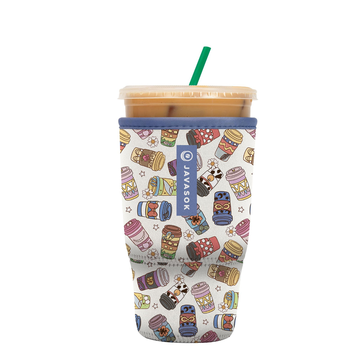 Sok It JavaSok iced coffee sleeve keeps beverages cold and hands comfy.