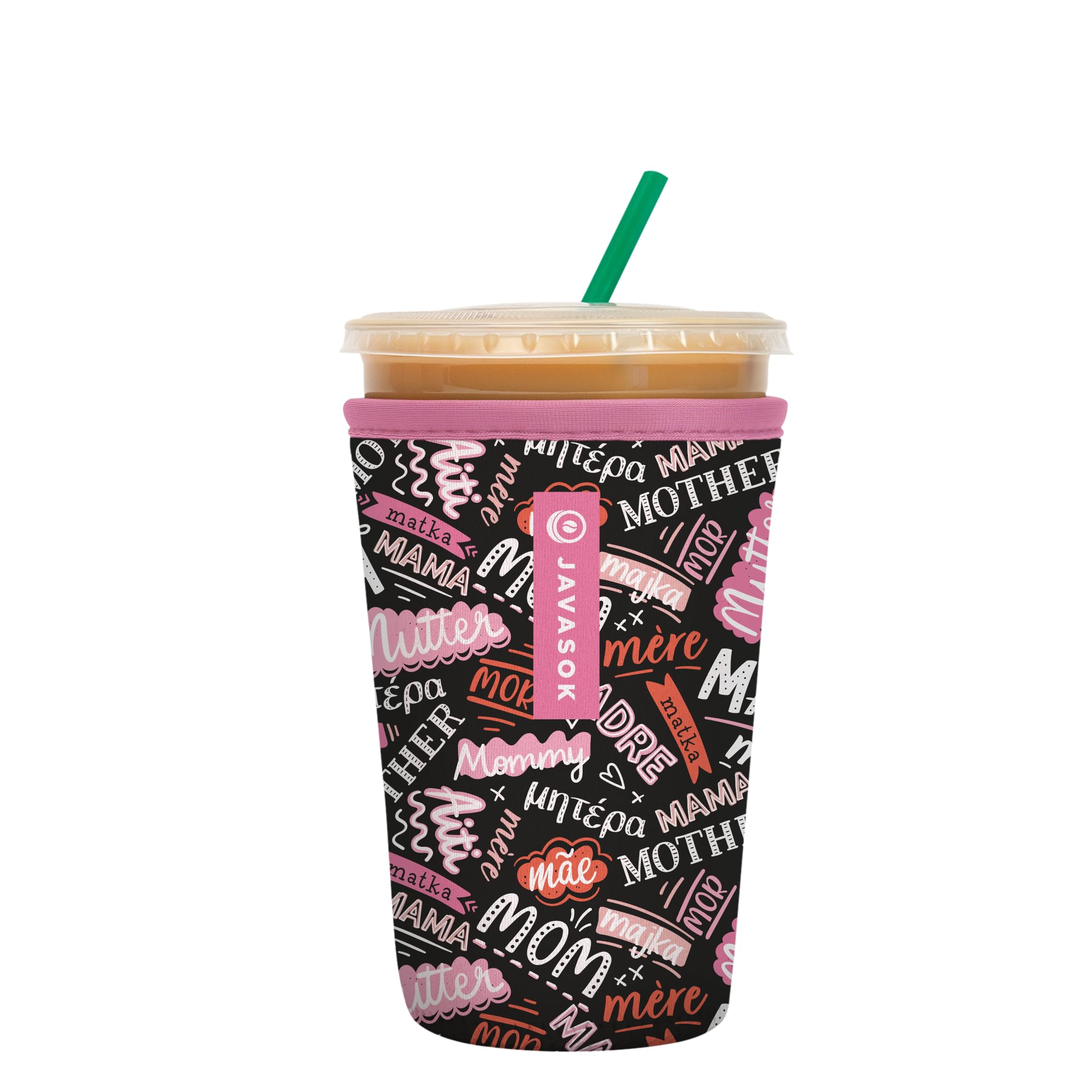 Sok It JavaSok iced coffee sleeve showing insulated protection for cold drinks.