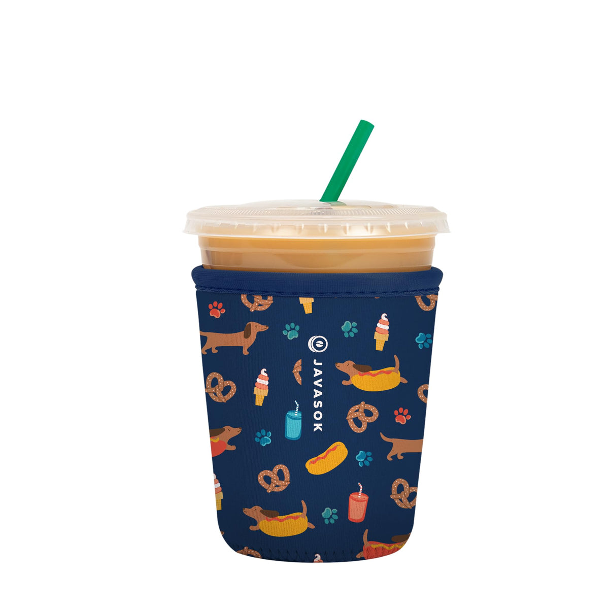Sok It JavaSok iced coffee sleeve keeps drinks cold and hands comfortable.