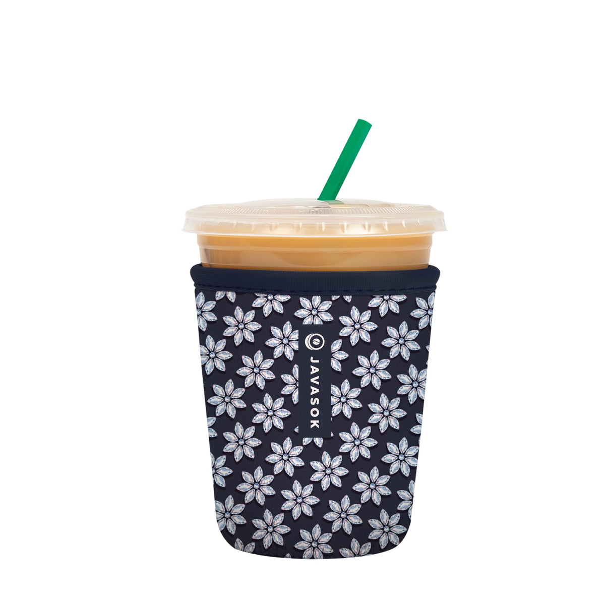 Sok It Javasok iced coffee sleeve keeps drinks colder for longer and hands dry.