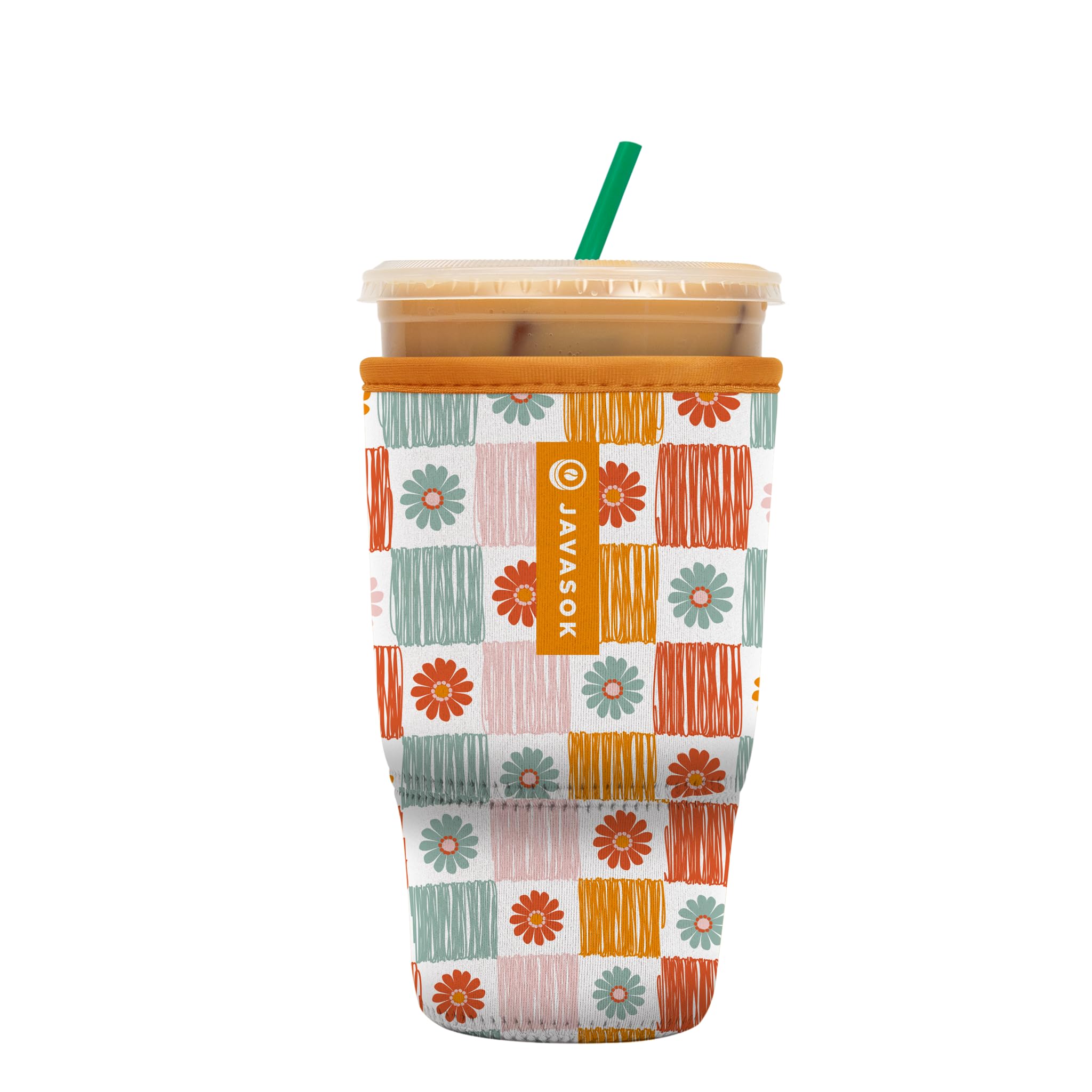 Sok It JavaSok insulated cup sleeve Boho Floral keeping drinks cold and hands dry