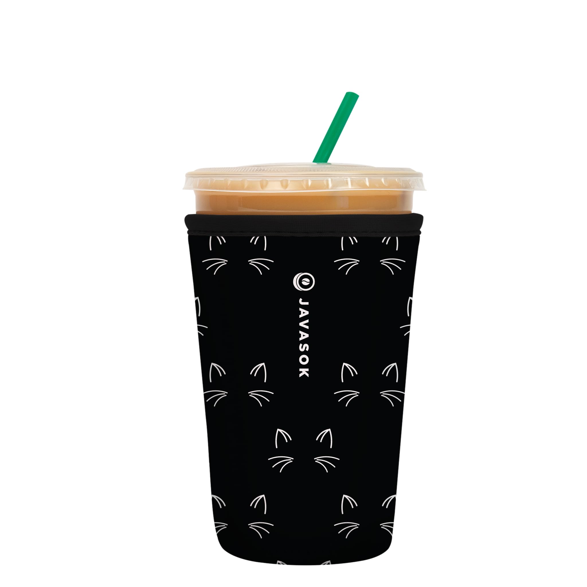 Sok It JavaSok Mystical Meows 22oz cup sleeve protects hands while keeping drinks cool.