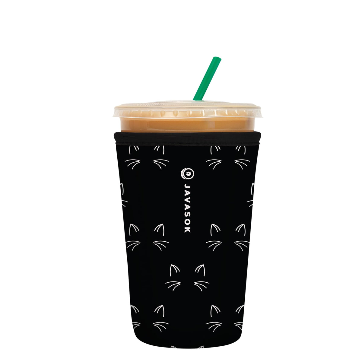 Sok It JavaSok Mystical Meows 22oz cup sleeve protects hands while keeping drinks cool.