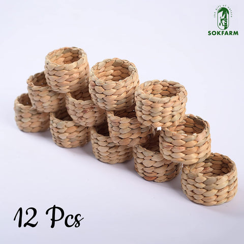 SOKFARM eco-friendly napkin rings crafted by artisans for durability.