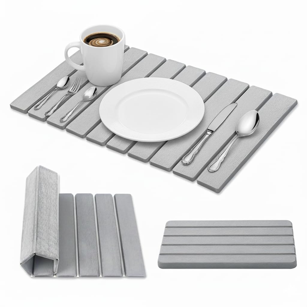 SOKINCLR large stone drying mat 24x16 inches absorbs water quickly for fast air drying.