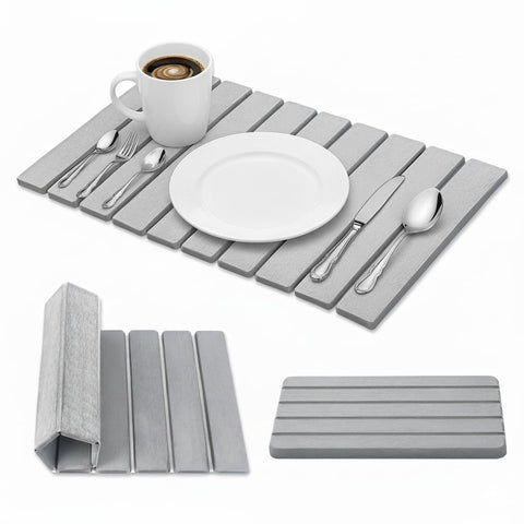 SOKINCLR large stone drying mat 24x16 inches absorbs water quickly for fast air drying.