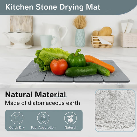 Solavelle anti-slip PVC pad under the mat, ensuring stable placement on wet counters.
