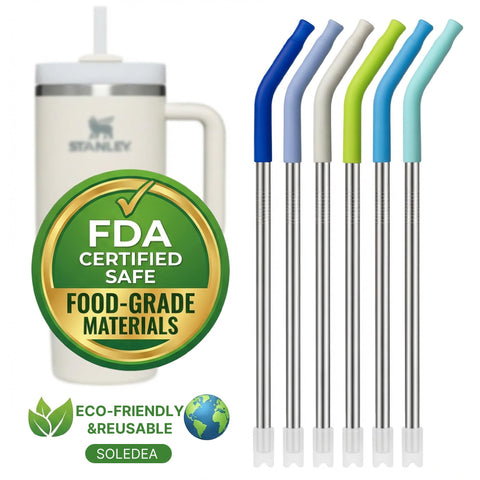 Soledea straw designed for hot and cold beverages with BPA-free materials