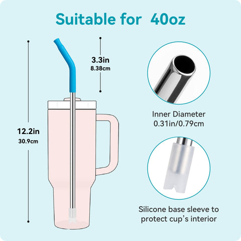 Soledea straw brushes set for easy daily cleaning