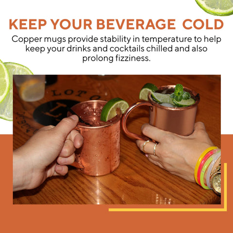 Lime and vodka being added to Solid Copper Moscow Mule Mug
