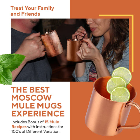 Unlined copper interior glow shown in Solid Copper Moscow Mule Mug