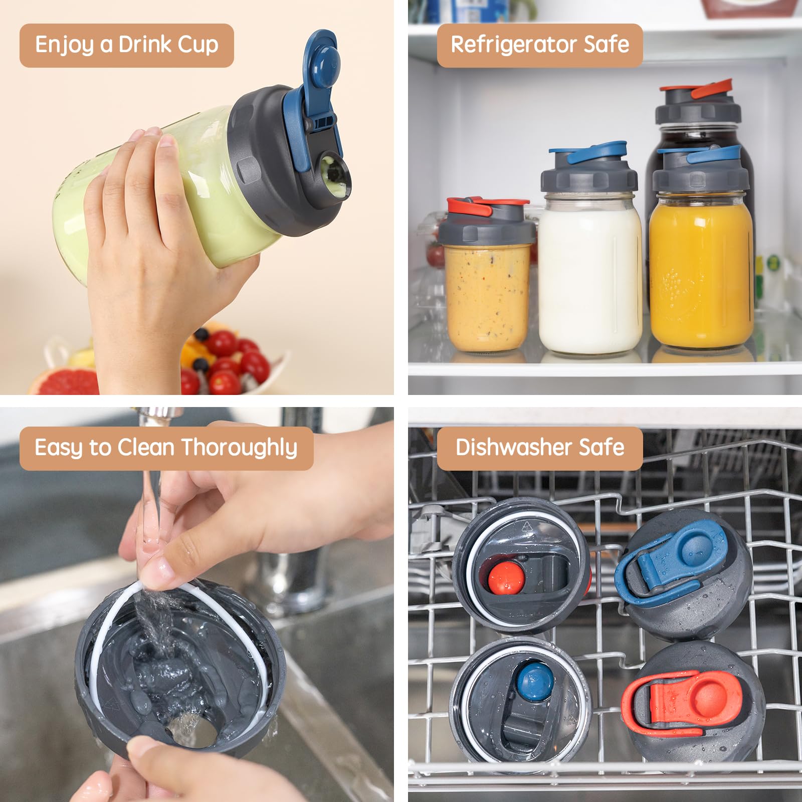 Soligt Ball-brand jar-compatible lid ensures reliable storage.