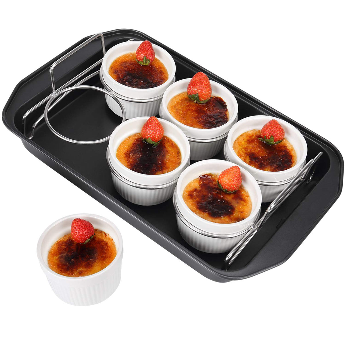 SOLIGT creme brulee ramekins 6oz for individual portions and even heating