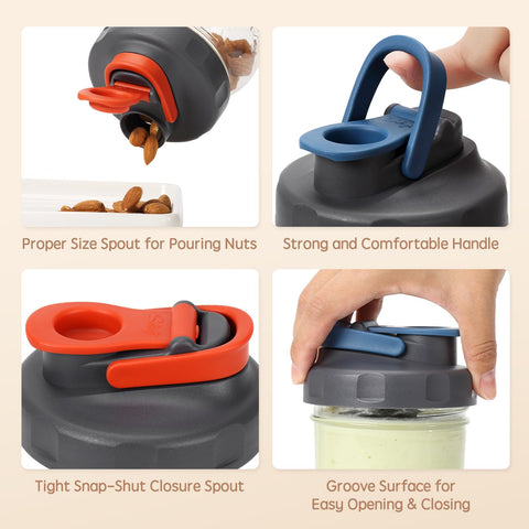 Soligt BPA-free lids are dishwasher safe for quick cleanup.