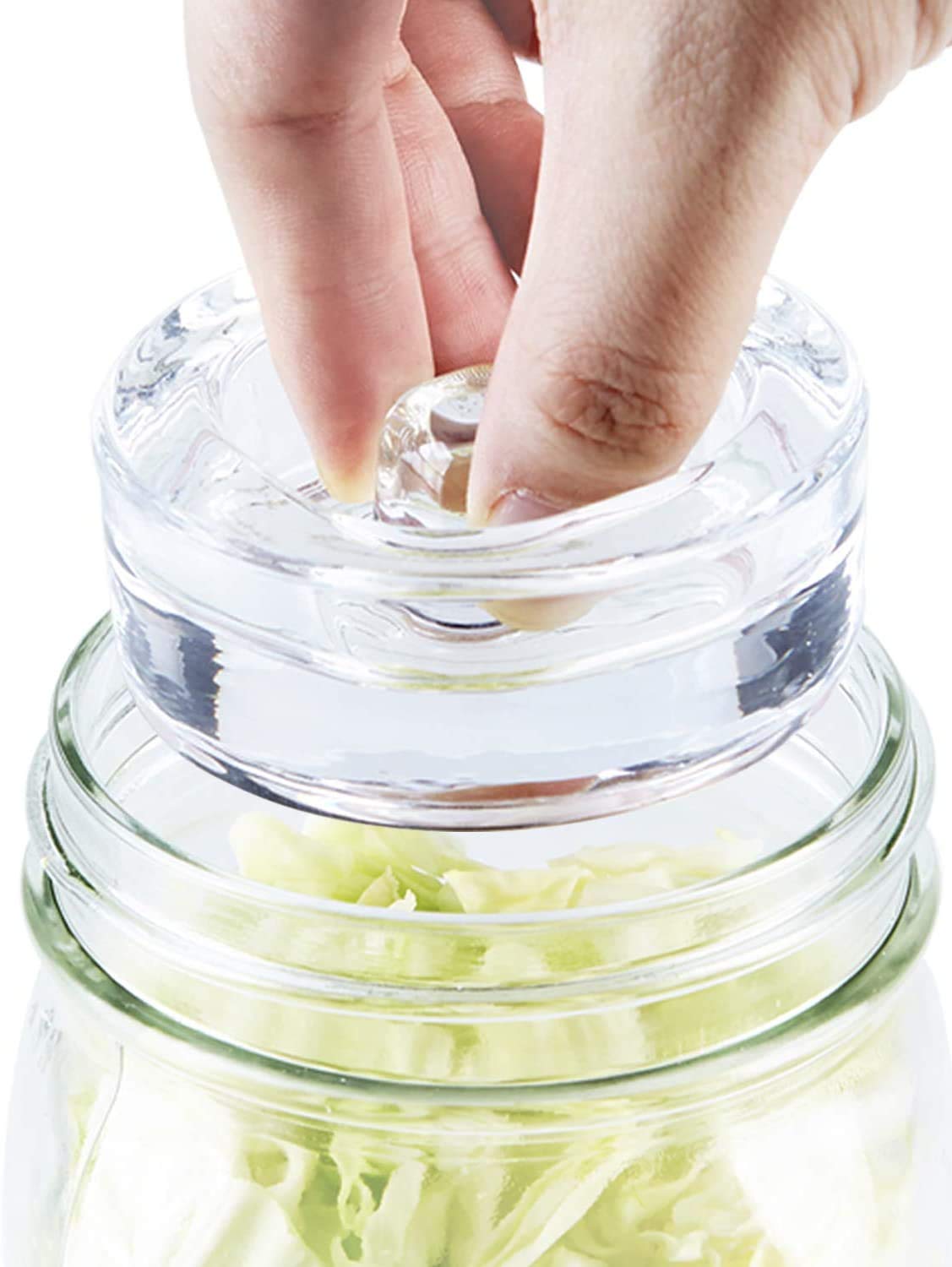 SOLIGT fermentation weights with easy grip handle for effortless jar removal