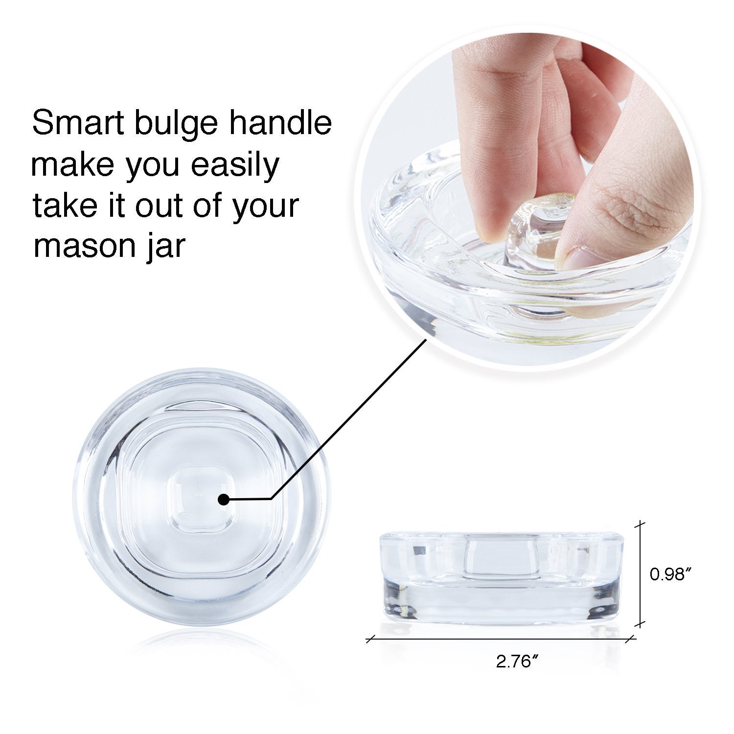 SOLIGT lead-free glass weight for precise, stable fermentation in jars