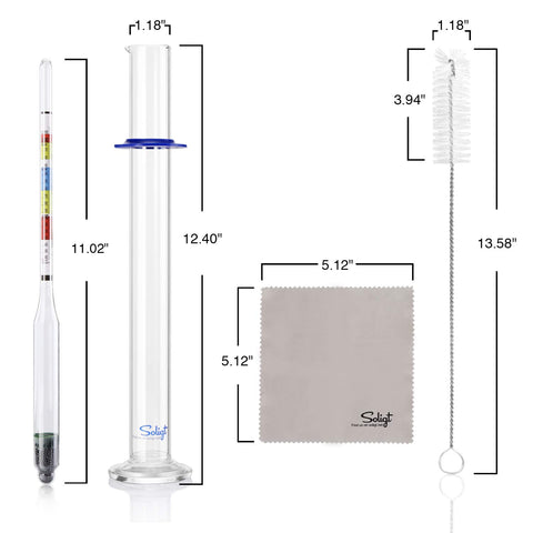 SOLIGT instruction sheet with conversion chart simplifies measurement steps
