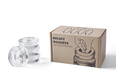 SOLIGT weights with easy removal for stable fermentation setup