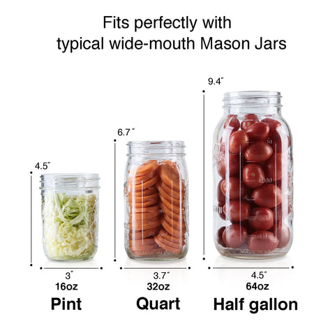 SOLIGT durable glass weight for safe fermentation in jars