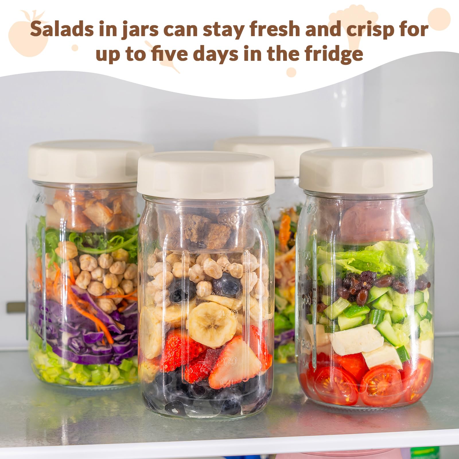 SOLIGT salad jar ideal for on-the-go lunches and fresh meals