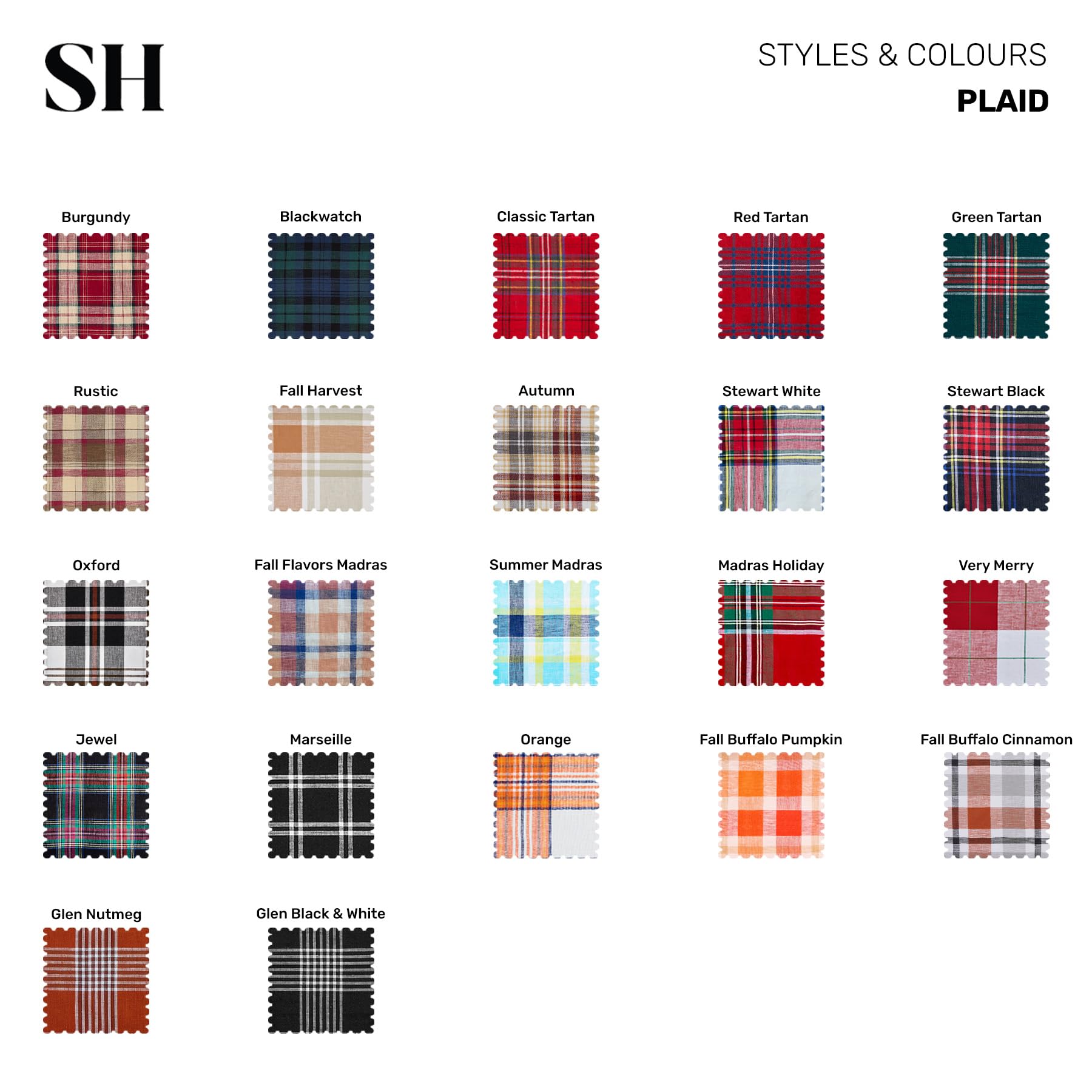 Solino Home dining table runner 14x108 plaid on a crafted table