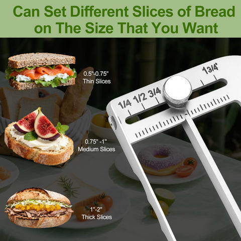 Solldgt bread bow cutter ergonomic handle for comfortable long sessions