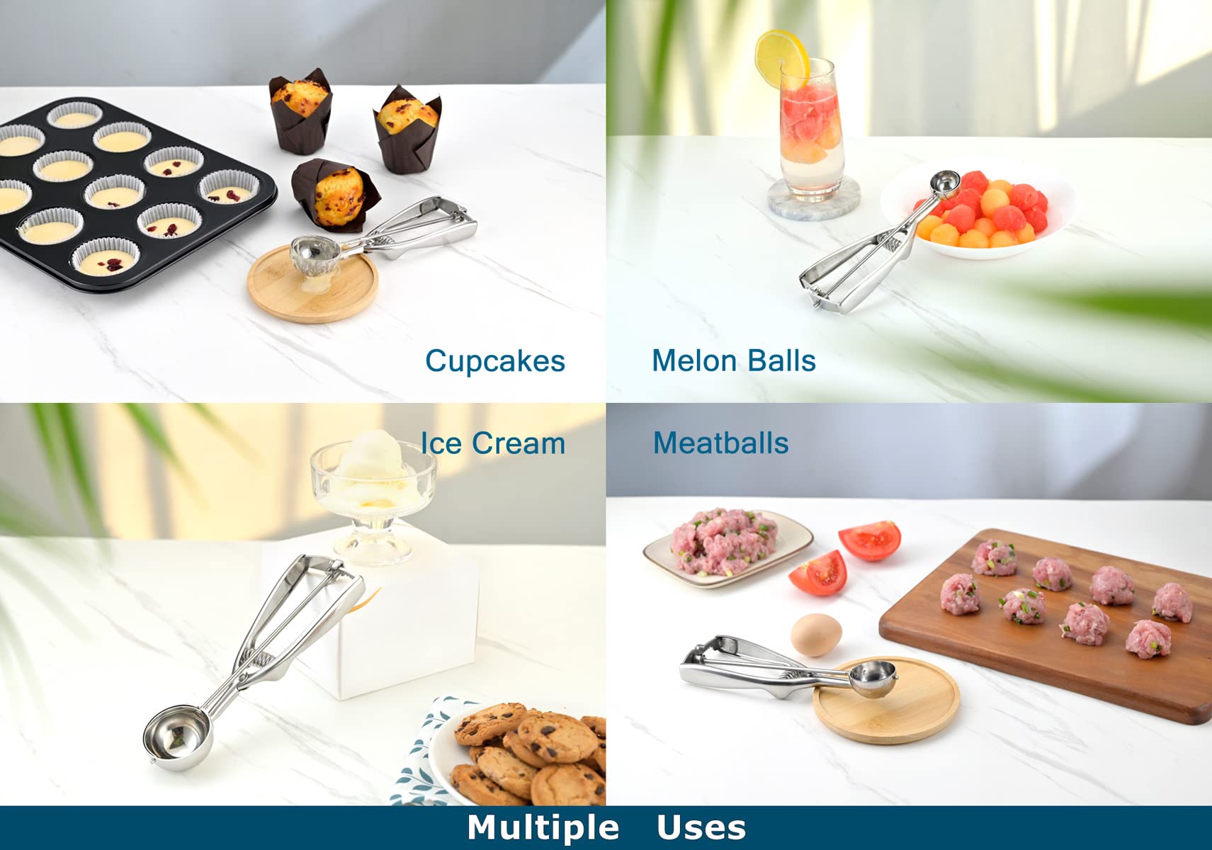 Solula ball ice image demonstrates perfect spheres for desserts.