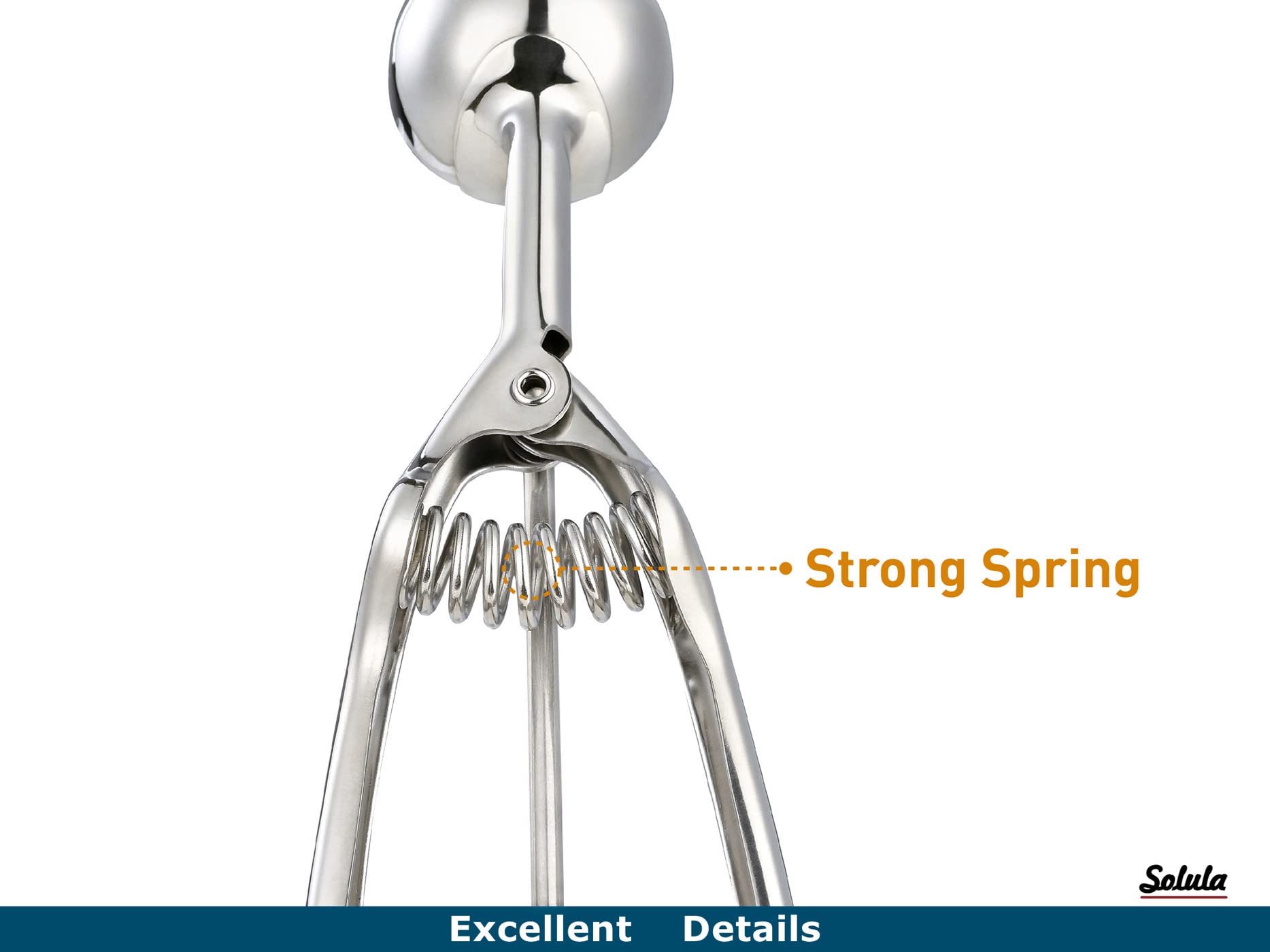 Solula ergonomic-handle shot highlights left-right handed comfort.