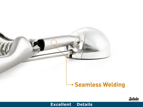 Solula spring-release mechanism demonstrates easy food release.
