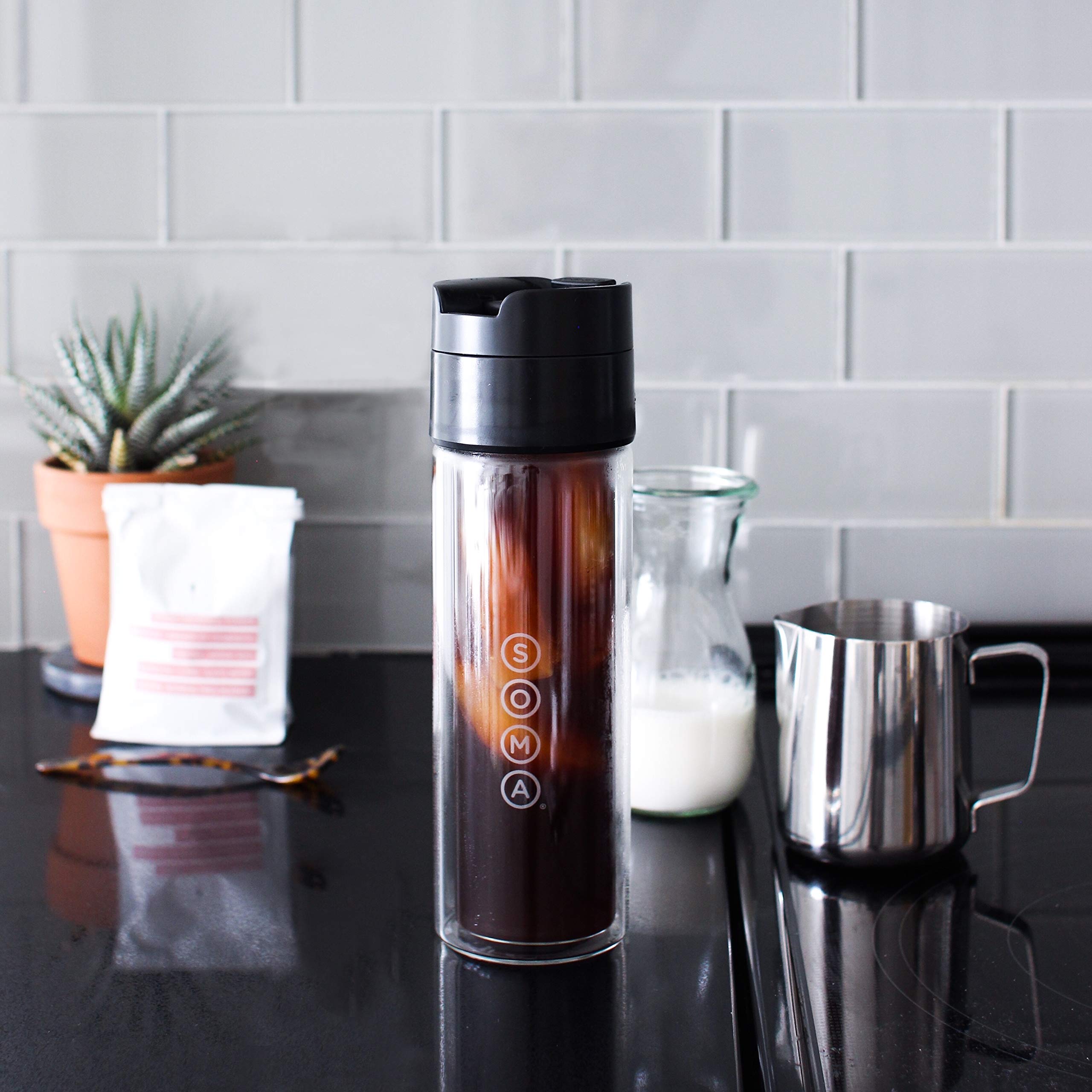 Soma 12oz capacity bottle is ideal for daily hydration on the go.