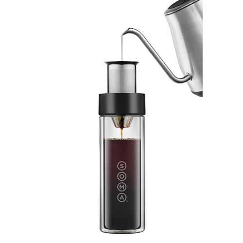 Soma no-sediment tasting filter ensures clean coffee or tea flavor.