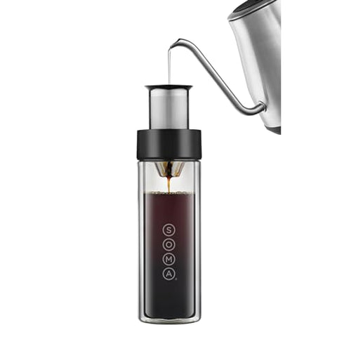 Soma no-sediment tasting filter ensures clean coffee or tea flavor.