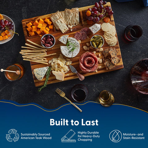 Ideal for daily prep and entertaining with a stable surface.
